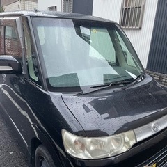 タントカスタム　ターボ　黒　レザーシートカバー　車検6年2月　車、バイク車種問わず交換歓迎の画像