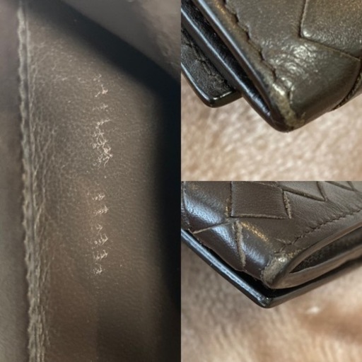 BOTTEGA VENETA　ボッテガヴェネタ イントレチャート　二つ折り長財布