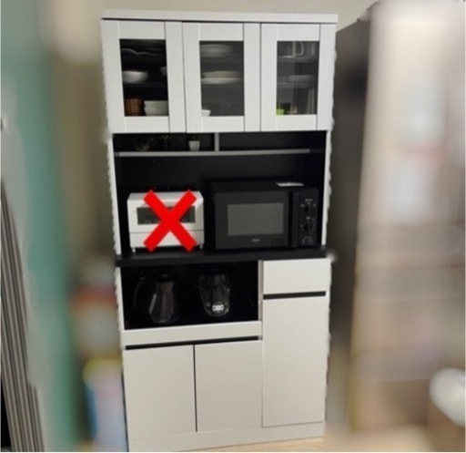 【商談中】食器棚 レンジ ⚠︎日にち指定有り