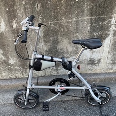 折りたたみ自転車nanooシルバー（他備品）