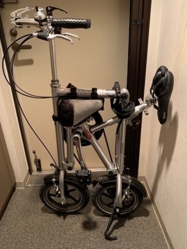 折りたたみ自転車nanooシルバー（他備品）