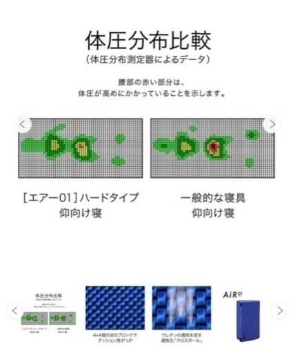 [西川エアー01] マットレスHARD