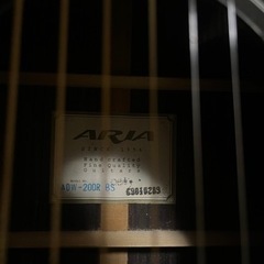 取引決定　aria ADR-200R アコースティックギターの画像