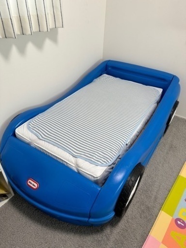 シモンズ製マットレス付き　リトルタイクス　車　キッズ　ベッド