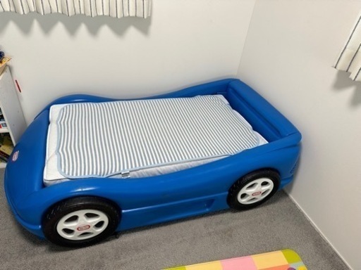 シモンズ製マットレス付き　リトルタイクス　車　キッズ　ベッド