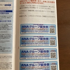 ANA株主優待券3枚 2024年5月31日までの画像