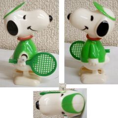 レトロ スヌーピー 海外製グッズ ミニフィギュア Aviva社 テニスウォーカー ゼンマイ 8cm Wind Up Toy　ピーナッツ ヴィンテージ ☆ PayPay(ペイペイ)決済可能 ☆ 札幌市 豊平区 平岸の画像