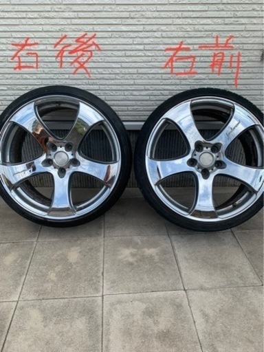 19インチ　アルミホイール　メッキ　ヴェネルディ　CL105