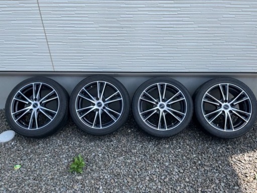 17インチ　7j ＋55 ブラックポリッシュ　PCD114.3