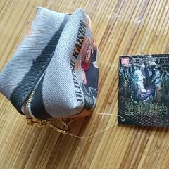 お値引きしました呪術回戦，ブランケットと小銭入れ未使用品の画像