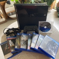 PS4本体、FF7/スカイリム/バイオハザード含ソフト9本付