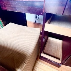 レトロ 大塚家具 ドレッサー 引き出し 椅子付きの画像