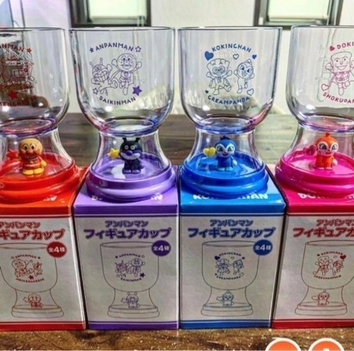 アンパンマンフィギュアカップ【4種類】1セット