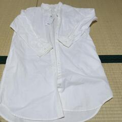 白ロングシャツ　レディース