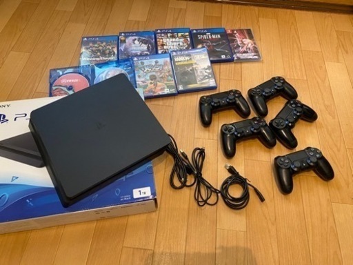 【限定値下げ‼︎】ps4,1TBソフト4＋おまけソフト　ジャンク　コントローラー5