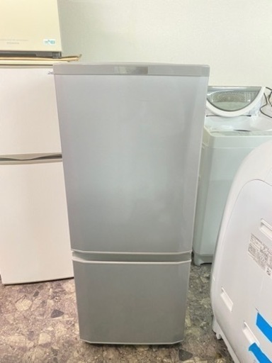 北九州市内配送無料　保証付き　三菱電機 MITSUBISHI ELECTRIC MR-P15Z-S [冷蔵庫 （146L 右開き） 2ドア ピュアシルバー]