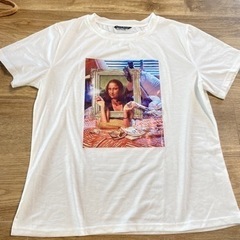 新品未使用 モナリザ パロディ Tシャツ