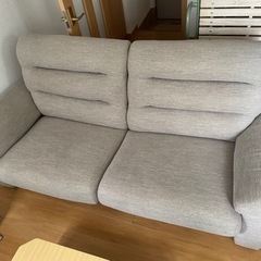 【8月中受付】３人掛けソファ NポケットA12 ミドルグレー