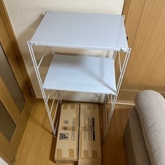 ステンレスユニットシェルフ　無印良品の画像