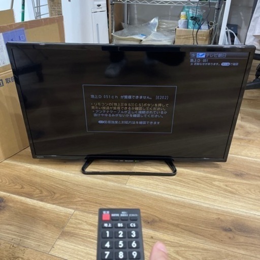 【動作良好】SHARP シャープ LC-32E40 32インチ 液晶テレビ 2018年製 B-CASカード付属 美品