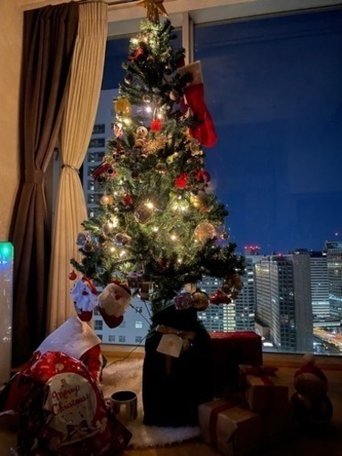 クリスマスツリー　電気、装飾フルセット。