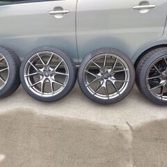 タイヤホイールセット　225/40r18 PCD100 5H ア...