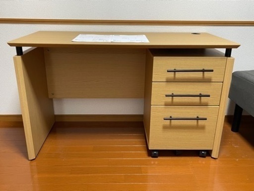 使用期間僅か！2023年購入 ニトリ デスク ラボーロ 120 LBR / ワゴン ラボーロ 40 LBA 