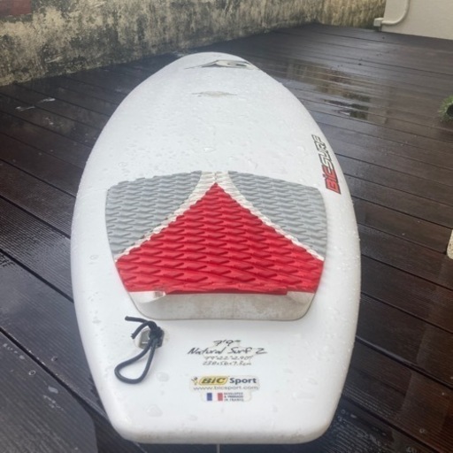 お値下げします！早い者勝ち☆(BIC) Sport  7.9ft (Natural Sorf 2 )サーフボード(ミニロング)( 238×56×7.3(BIC) 中古品