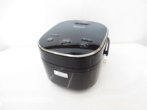 ■SHARP　シャープ　3合炊き　炊飯器　パン調理機能付き　2019年製　ブラック　№48
