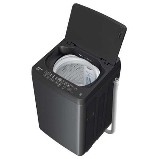 【和歌山市プレミアム商品券使用可能】【スタイリッシュなマットブラック！】新品　ハイセンス 5．5kg全自動洗濯機 マットブラック HW