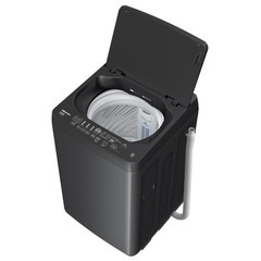 【和歌山市プレミアム商品券使用可能】【スタイリッシュなマットブラック！】新品　ハイセンス 5．5kg全自動洗濯機 マットブラック HWG55E2K　メーカー保証付きの画像