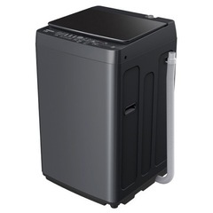 【和歌山市プレミアム商品券使用可能】【スタイリッシュなマットブラック！】新品　ハイセンス 5．5kg全自動洗濯機 マットブラック HWG55E2K　メーカー保証付きの画像