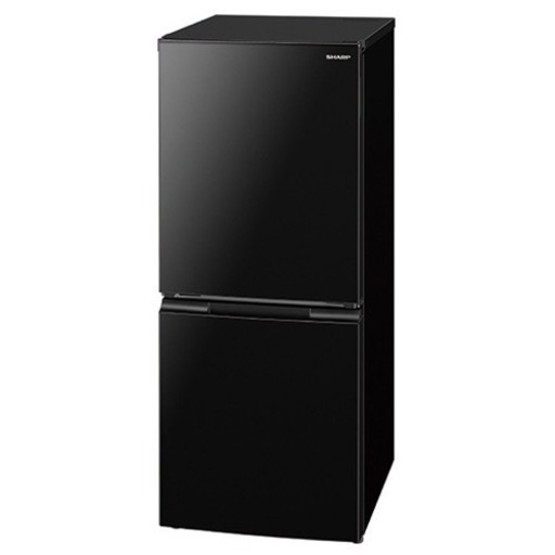 【和歌山市プレミアム商品券使用可能】【人気商品！】新品　シャープ 152L 2ドアノンフロン冷蔵庫 ブラック系 SJ15E2B
