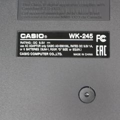 281)【未使用/2019年製】CASIO WK-245 デジタル キーボード シンセサイザー 76鍵盤 ※箱無しの為、お安く出品♪の画像