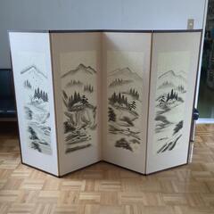 屏風 般若心経の画像