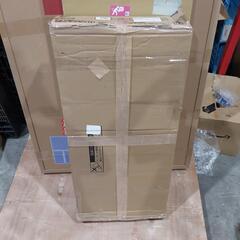 530 アイリスプラザ ラック 棚 収納 収納ラック 隙間収納 木製棚板スチールラック 幅90×奥行40×高さ85cm 3段 オーク×ホワイト MSRK-3OKWTの画像