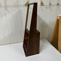 木製箱型鏡台　中古の画像
