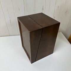 木製箱型鏡台　中古の画像