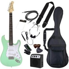 初心者向けエレキギター　Photogenic サーフグリーン　インテリアにも✨の画像