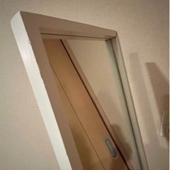 自立式　全身鏡　ホワイトの画像