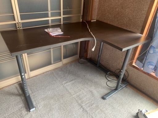 再値下げしました。ニトリ　L型パソコンデスク