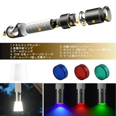LEDランタン USB充電式 防水 キャンプ アウトドア 防災用の画像