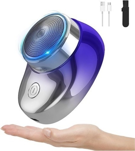 新品未使用✨メンズ小型電動シェーバー 電動シェーバー 電気シェーバー 6枚刃 回転式