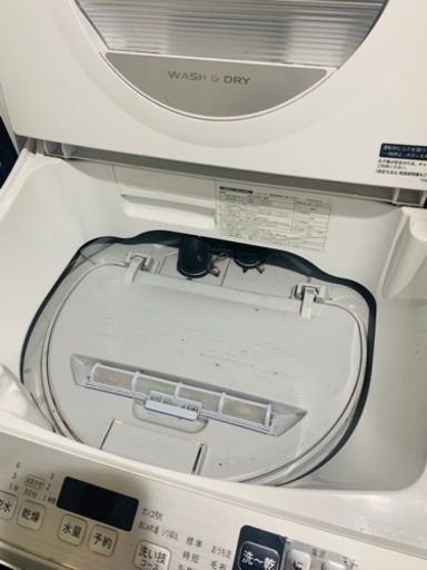 アクア冷蔵庫とシャープ洗濯乾燥機のセット