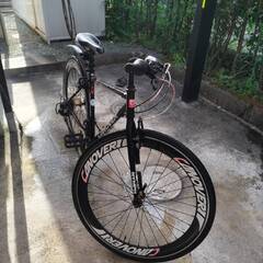 CANOVER クロスバイク 自転車 21段変速 60mmエアロ...