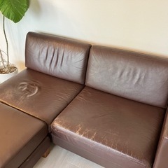 ケユカ2.5人がけソファ+オットマンの画像