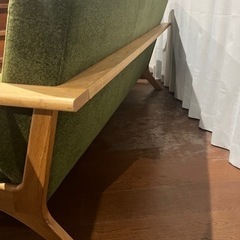 アサヒ家具　　3人掛けソファ　　みどりの画像