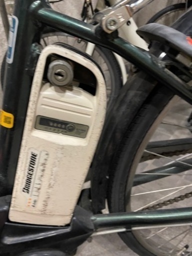 古いPASの電動アシスト自転車 予備バッテリー付き