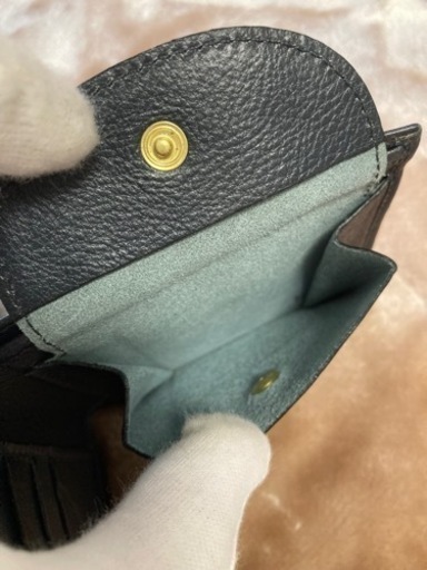 新品未使用IL BISONTEイルビゾンテ　NAVY　二つ折り財布　ウォレット