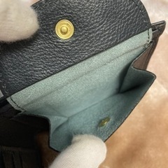 新品未使用IL BISONTEイルビゾンテ　NAVY　二つ折り財布　ウォレットの画像